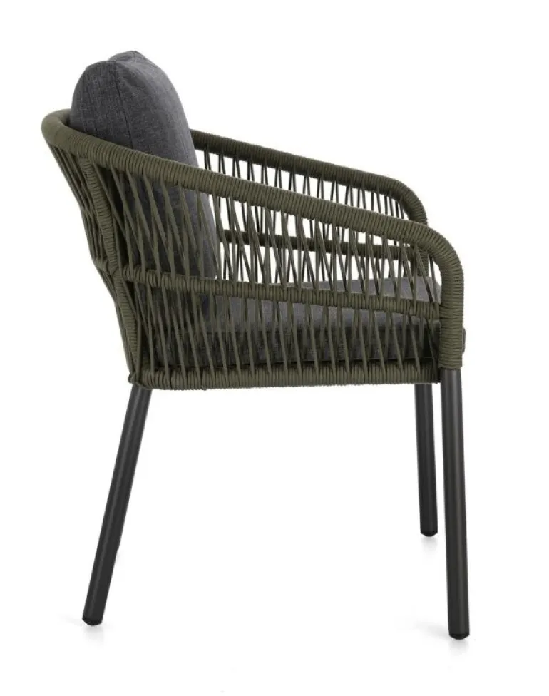 SEDIA C-BR C-C GALDANA ANTRACITE/VERDE