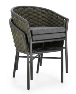 SEDIA C-BR C-C MARGALIDA ANTRACITE/VERDE