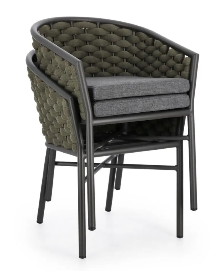 SEDIA C-BR C-C MARGALIDA ANTRACITE/VERDE