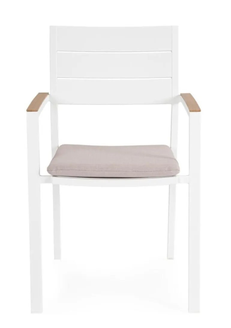 SEDIA C-BR C-C ZELMAR BIANCO YK11