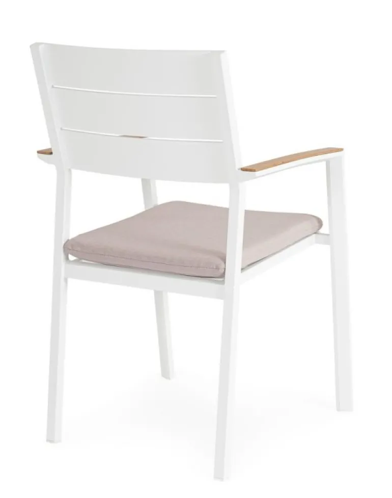 SEDIA C-BR C-C ZELMAR BIANCO YK11