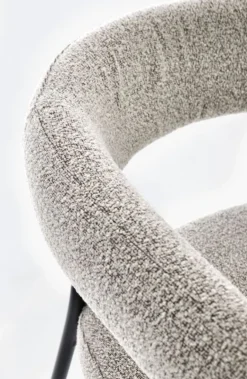 SEDIA C-BR GIAELE NERO/TORTORA