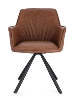 SEDIA C-BR GIREV.BREVAL MARRONE CHIARO