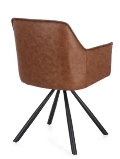 SEDIA C-BR GIREV.BREVAL MARRONE CHIARO