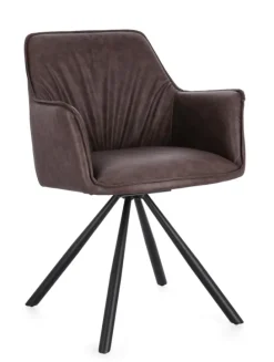 SEDIA C-BR GIREV.BREVAL MARRONE SCURO