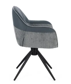 SEDIA C-BR GIREVOLE ISOTTA GRIGIO