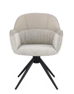 SEDIA C-BR GIREVOLE ISOTTA BEIGE