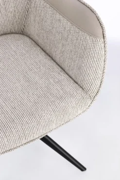 SEDIA C-BR GIREVOLE ISOTTA BEIGE