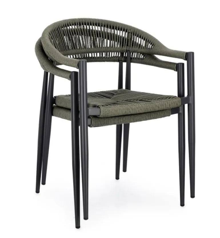 SEDIA C-BR JANDIA ANTRACITE/VERDE