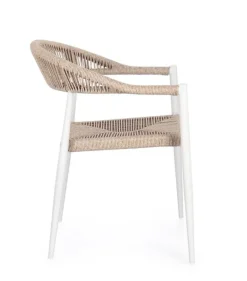 SEDIA C-BR JANDIA BIANCO/BEIGE