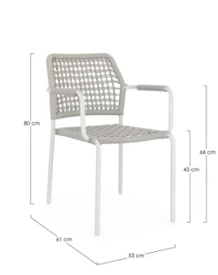 SEDIA C-BR RAJADA BIANCO