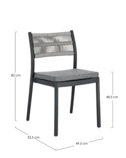 SEDIA C-C ALVIN ANTRACITE/GRIGIO CHIARO