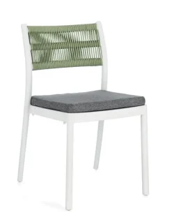 SEDIA C-C ALVIN BIANCO/VERDE
