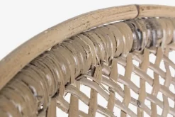 SEDIA CON BRACCIOLI IN FIBRE NATURALI - EDELINA