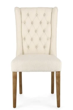 SEDIA EFFETTO BOUCLE' NATURALE - COLUMBIA