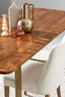 SEDIA EFFETTO BOUCLE' NATURALE - BEATRIZ