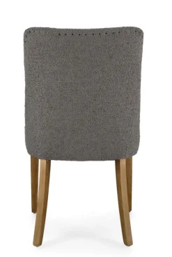 SEDIA EFFETTO BOUCLE' GRIGIO - BEATRIZ