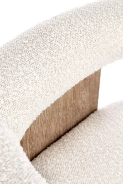 SEDIA EFFETTO BOUCLE' NATURALE - AGAPE