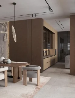 SEDIA EFFETTO BOUCLE' NATURALE - AGAPE