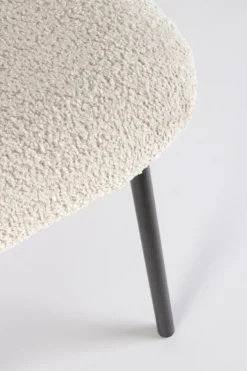 SEDIA EFFETTO BOUCLE' NATURALE - LUDMILLA