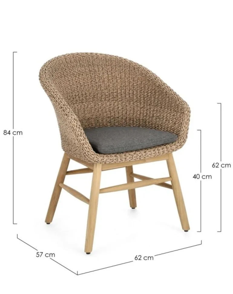 SEDIA IN ALLUMINIO ABACA - GENESIS