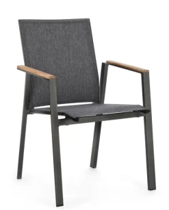 SEDIA IN ALLUMINIO ANTRACITE GK52 - CAMERON