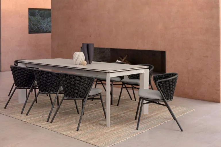 SEDIA IN ALLUMINIO ANTRACITE QS22/GRAPHITE - HARLOW