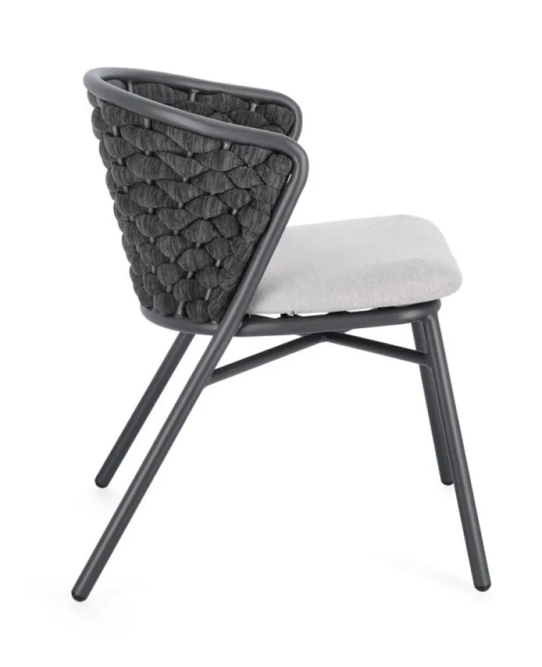 SEDIA IN ALLUMINIO ANTRACITE QS22/GRAPHITE - HARLOW