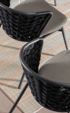 SEDIA IN ALLUMINIO ANTRACITE QS22/GRAPHITE - HARLOW