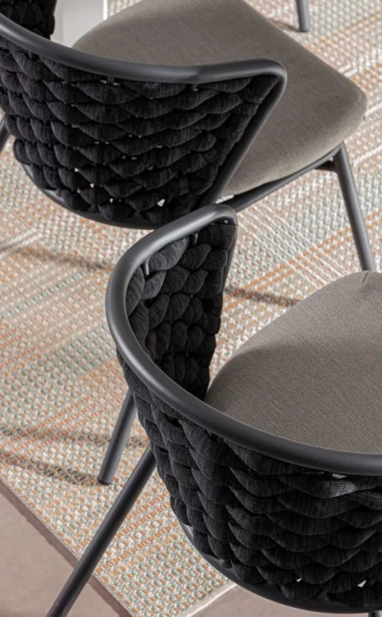 SEDIA IN ALLUMINIO ANTRACITE QS22/GRAPHITE - HARLOW