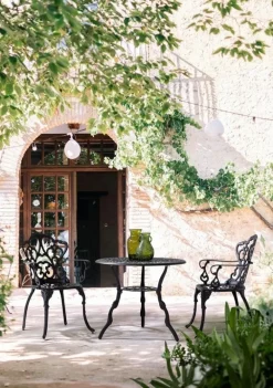 SEDIA IN ALLUMINIO ANTRACITE - VICTORIA