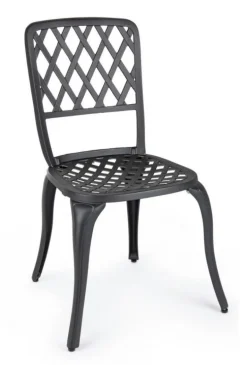 SEDIA IN ALLUMINIO ANTRACITE - FAENZA