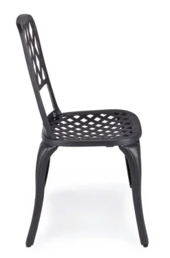 SEDIA IN ALLUMINIO ANTRACITE - FAENZA