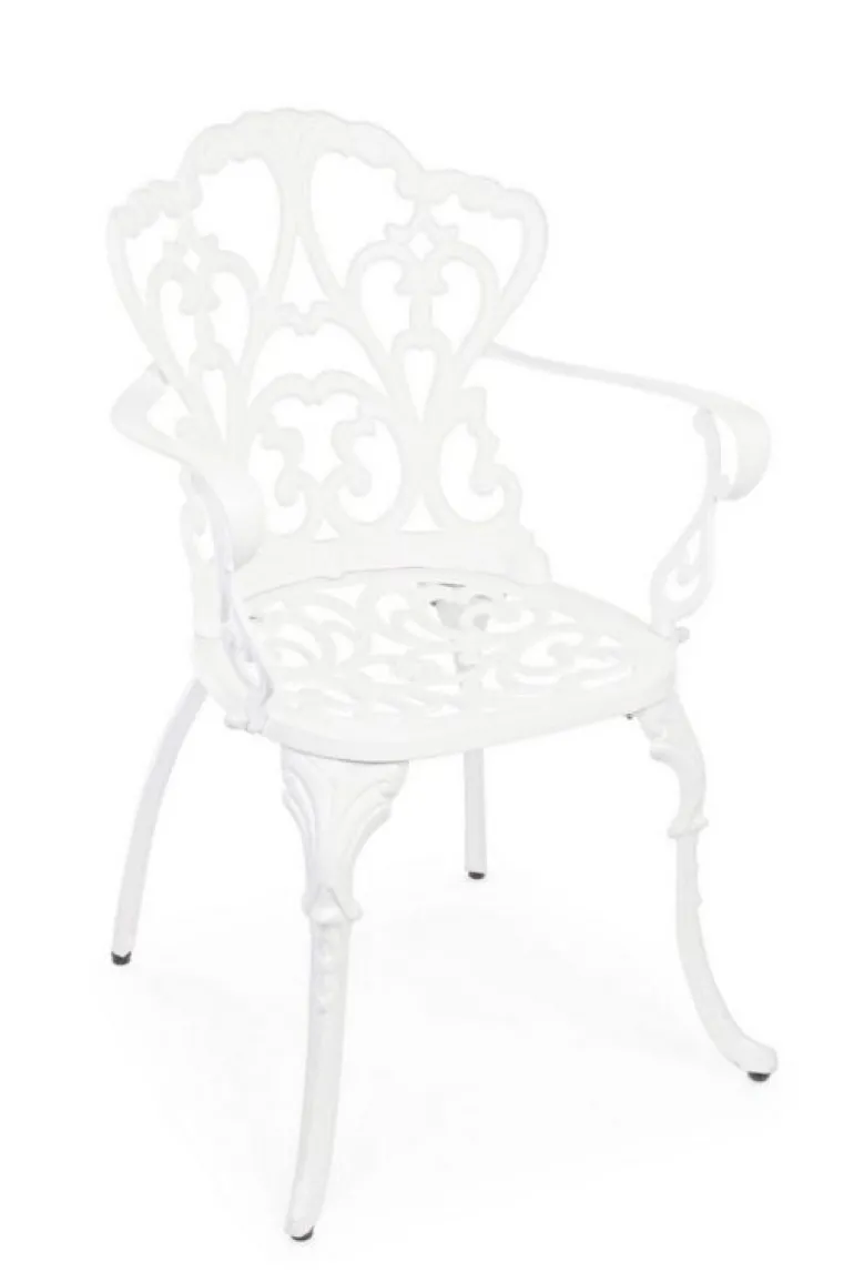 SEDIA IN ALLUMINIO BIANCA - VICTORIA