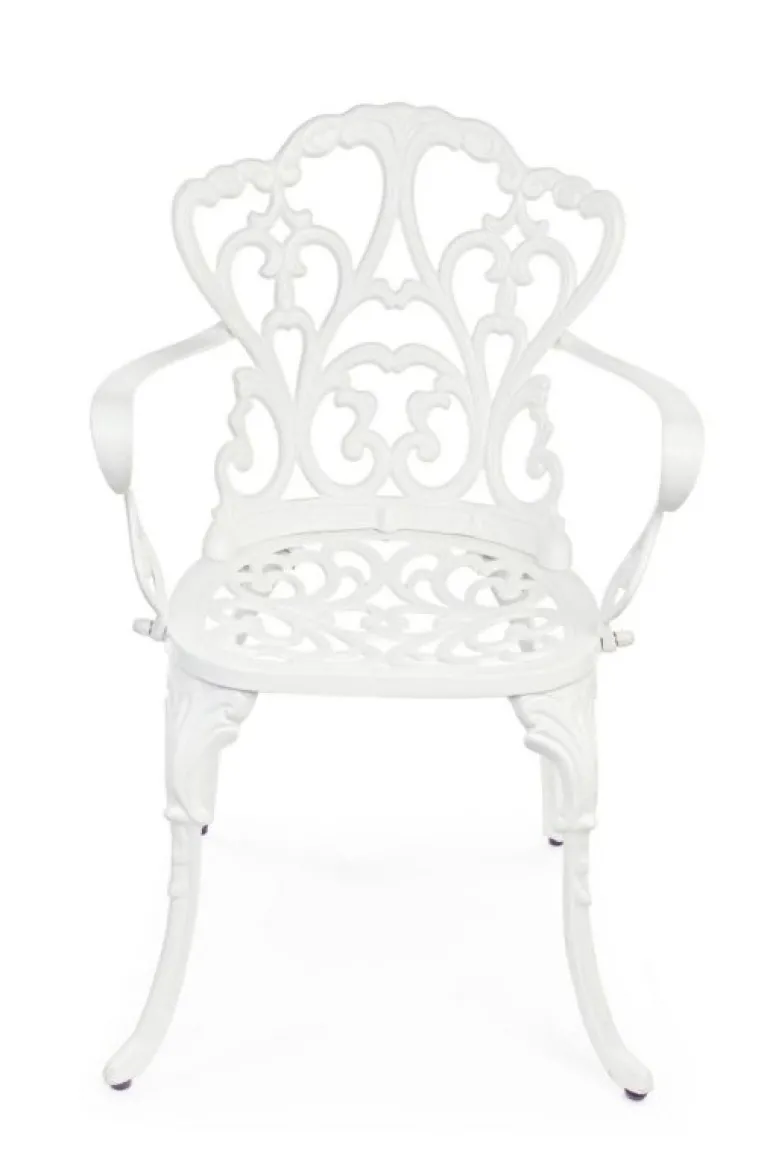 SEDIA IN ALLUMINIO BIANCA - VICTORIA