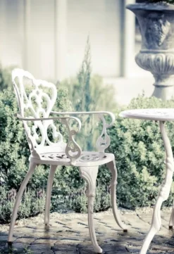 SEDIA IN ALLUMINIO BIANCA - VICTORIA