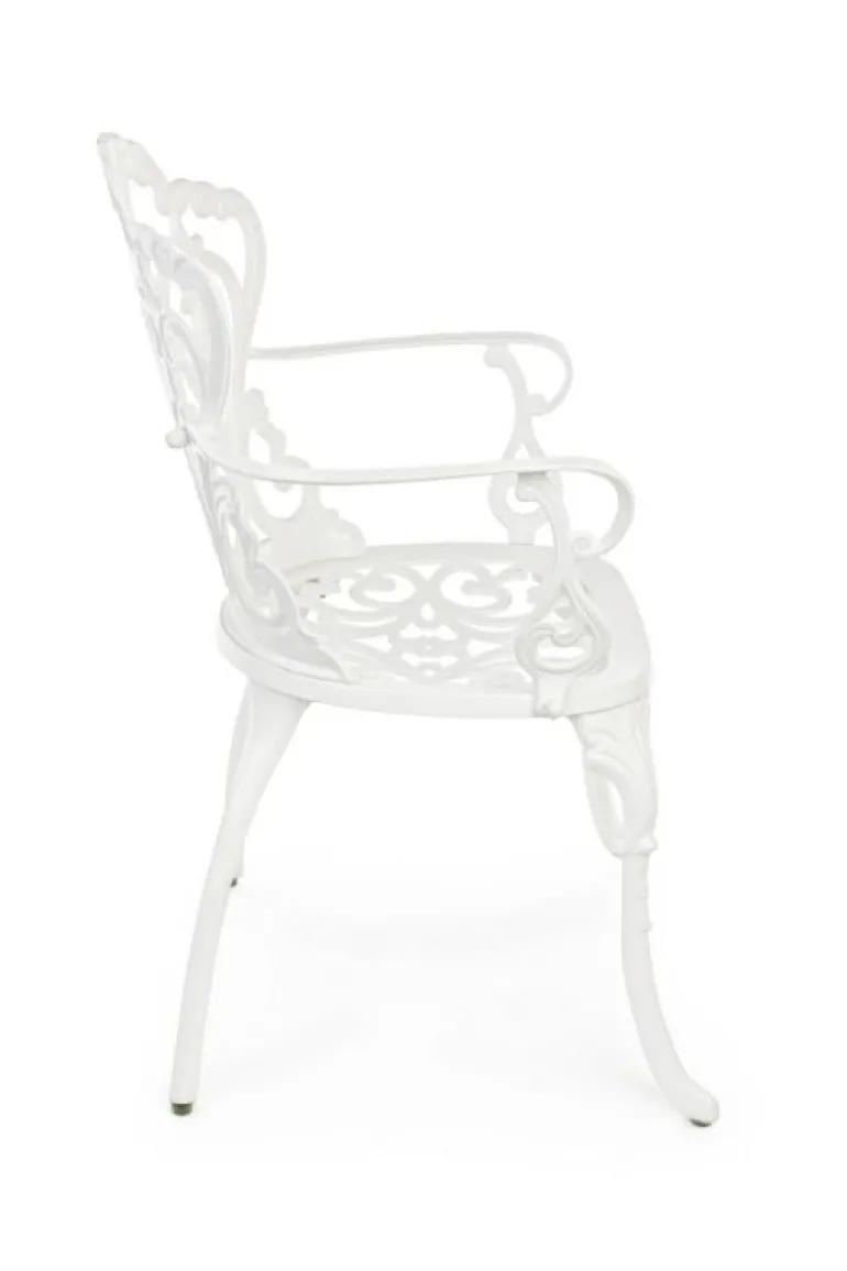 SEDIA IN ALLUMINIO BIANCA - VICTORIA