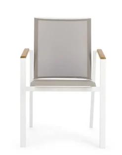 SEDIA IN ALLUMINIO BIANCO GK50 - CAMERON