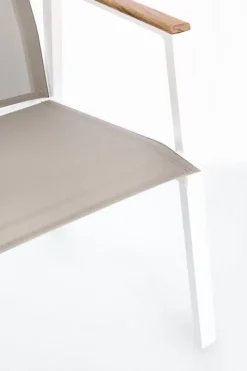 SEDIA IN ALLUMINIO BIANCO GK50 - CAMERON