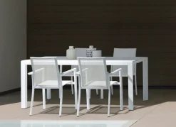 SEDIA IN ALLUMINIO IMPILABILE BIANCO CX21 - KONNOR