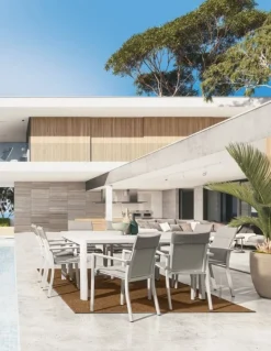 SEDIA IN ALLUMINIO IMPILABILE BIANCO CX21 - KONNOR