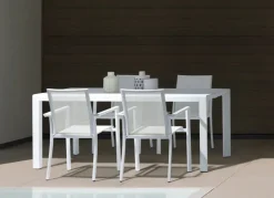 SEDIA IN ALLUMINIO IMPILABILE BIANCO CX21 - KONNOR