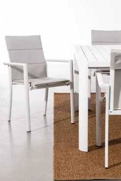 SEDIA IN ALLUMINIO IMPILABILE BIANCO CX21 - KONNOR