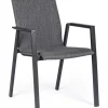 SEDIA IN ALLUMINIO IMPILABILE ANTRACITE JX55 - ODEON