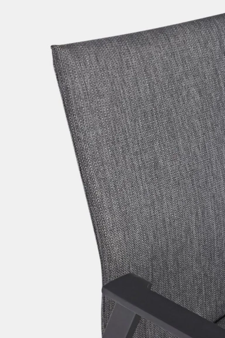 SEDIA IN ALLUMINIO IMPILABILE ANTRACITE JX55 - ODEON