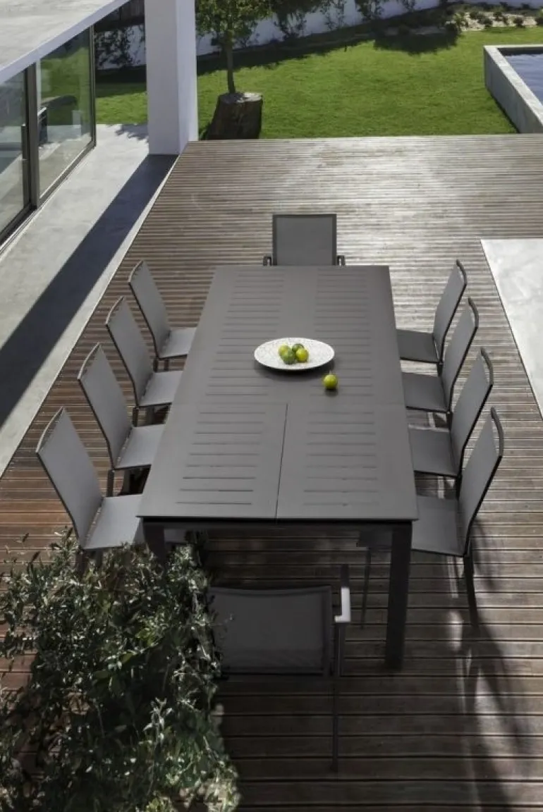 SEDIA IN ALLUMINIO IMPILABILE ANTARCITE GK52 - CRUISE