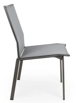 SEDIA IN ALLUMINIO IMPILABILE ANTARCITE GK52 - CRUISE