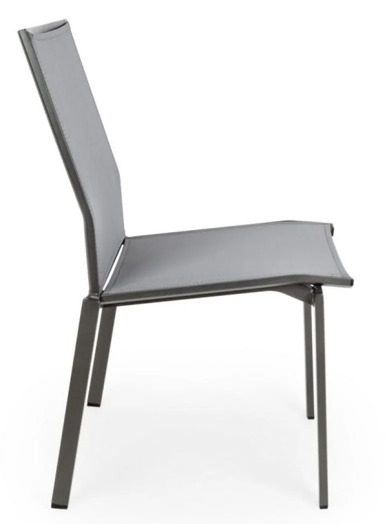 SEDIA IN ALLUMINIO IMPILABILE ANTARCITE GK52 - CRUISE