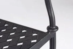 SEDIA IN ALLUMINIO IMPILABILE ANTRACITE- IVREA