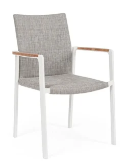 SEDIA IN ALLUMINIO IMPILABILE BIANCO WG20 - JALISCO